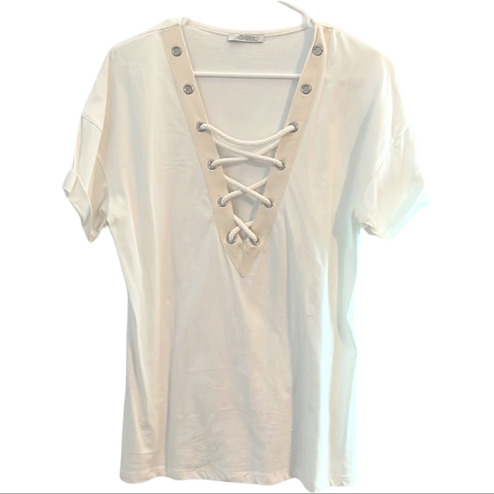 Zara white tshirt